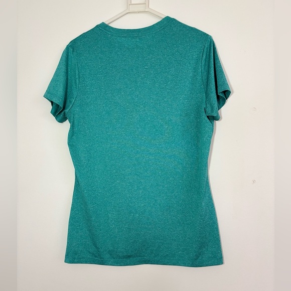 🎉3/20$🎉 FILA Teal Activewear V-Neck Tee - Size L - Picture 4 of 4